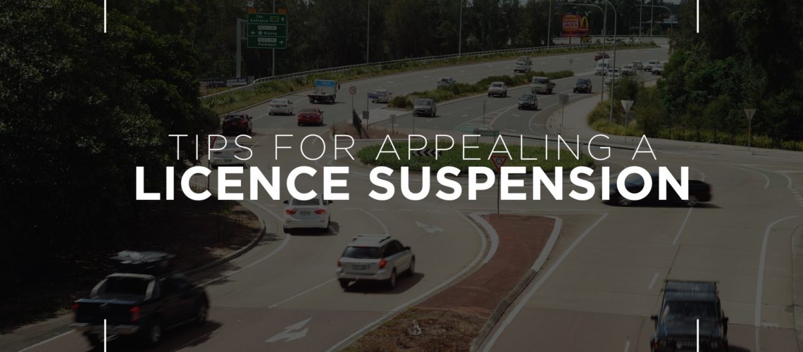 License suspension appeal